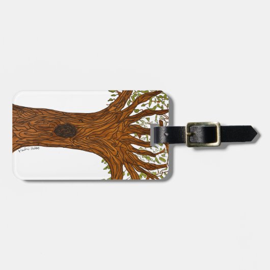 Étiquette À Bagage Twisted Tree (Devant horizontal)