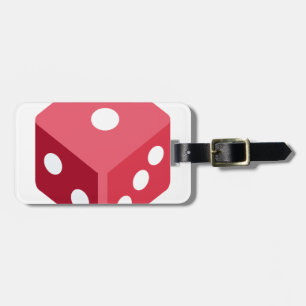 Étiquette À Bagage Twitter emoji - Red dice
