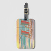 Étiquette À Bagage "Two Chairs By The Sea" (Devant Vertical)