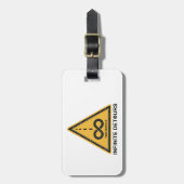 Étiquette À Bagage Two Wheels Infinite Detours Cycling (Devant Vertical)