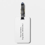 Étiquette À Bagage Typographie "BAGAGES ÉMOTIONNELS" (Dos Vertical)