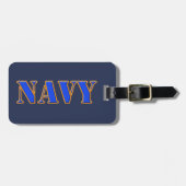 Étiquette À Bagage U.S. Étiquette de bagage de marine (Devant horizontal)