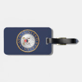 Étiquette À Bagage U.S. Étiquette de bagage de marine (Dos horizontal)