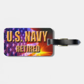 Étiquette À Bagage U.S. Étiquette de bagage retirée par marine (Dos horizontal)