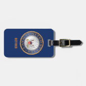 Étiquette À Bagage U.S. Étiquette de bagage retirée par marine (Devant horizontal)