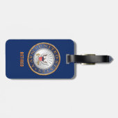 Étiquette À Bagage U.S. Étiquette de bagage retirée par marine (Dos horizontal)