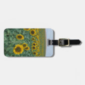 Étiquette À Bagage UE, France, Provence, champ de tournesol (Devant horizontal)