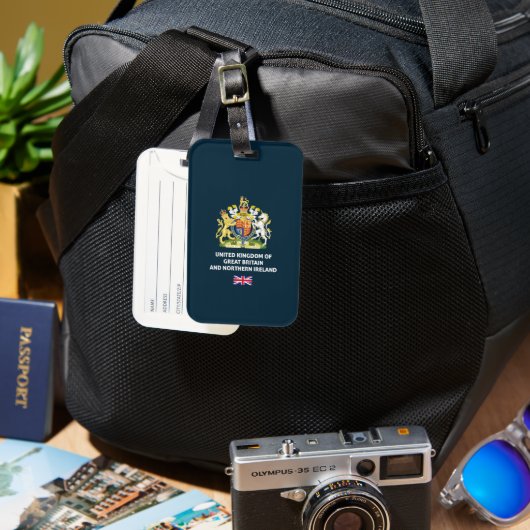 Étiquette À Bagage UK passport phone Case (Recto & Verso)