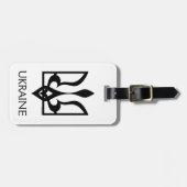 Étiquette À Bagage UKRAINE Tryzub (Devant horizontal)