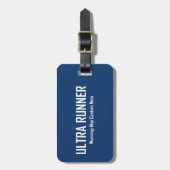 Étiquette À Bagage Ultra Runner, Avertissement Peut Contenir Des Nuts (Devant Vertical)