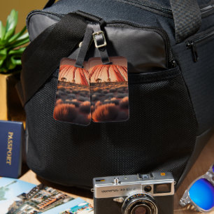 Étiquette À Bagage Uluru "Ayers Rock" Australia Oil Paint,