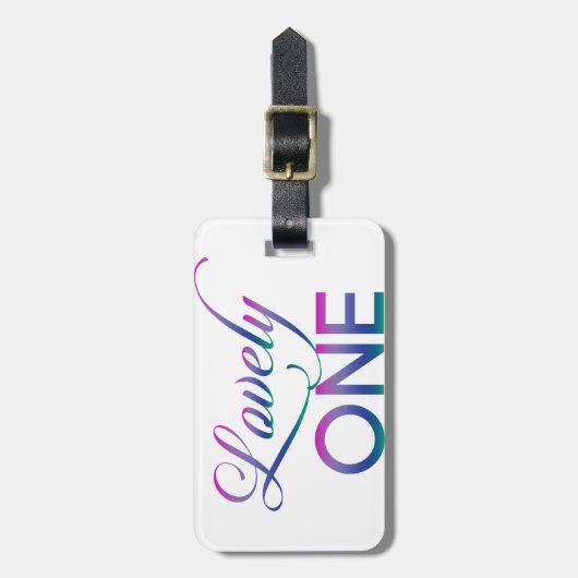 Étiquette À Bagage Un (Devant Vertical)