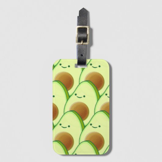 Étiquette À Bagage Un adorable Avocado (Devant Vertical)