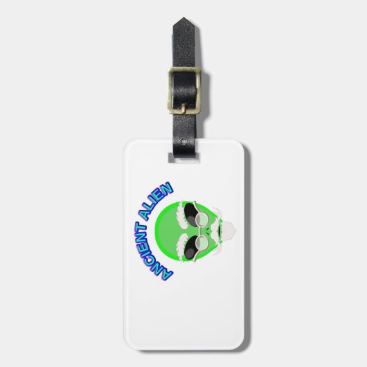 Étiquette À Bagage Un Alien ancien (Devant Vertical)