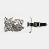 Étiquette À Bagage Un ange endormi sur la pierre (Devant horizontal)