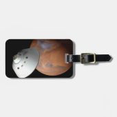 Étiquette À Bagage Un Appareil Spatial Encaissé D'Aérocoque En Approc (Devant horizontal)