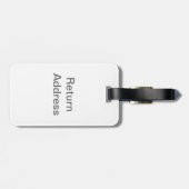 Étiquette À Bagage Un arbre dans le brouillard (Dos horizontal)