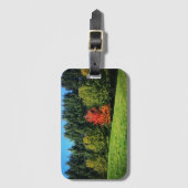 Étiquette À Bagage Un arbre rouge (Devant Vertical)