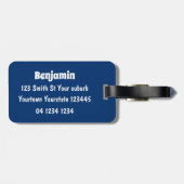 Étiquette À Bagage Un astronaute amusant dans l'espace et la bande de (Dos horizontal)