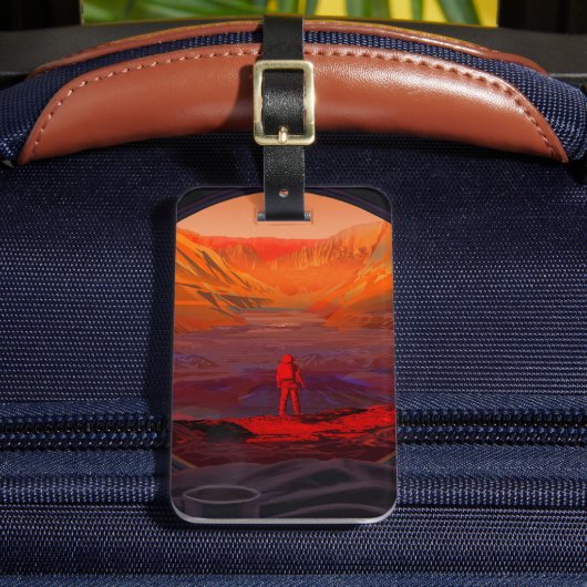 Étiquette À Bagage Un Astronaute Sur Mars (Insitu Rectoal 2)