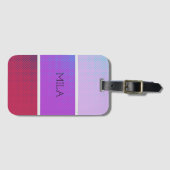 Étiquette À Bagage Un beau spectre de couleurs violettes (Devant Horizontal)