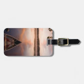 Étiquette À Bagage Un canoë repose sur la rive du lac Pawtuckaway (Devant horizontal)