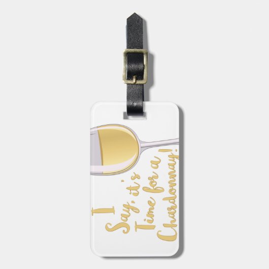 Étiquette À Bagage Un Chardonnay (Devant Vertical)