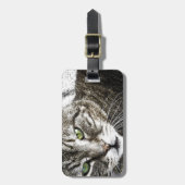 Étiquette À Bagage un chat (Devant Vertical)