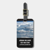 Étiquette À Bagage Un ciel nuageux au-dessus du Soudan (Devant Vertical)