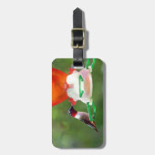 Étiquette À Bagage Un colibri à gorge rubis (Devant Vertical)