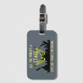 Étiquette À Bagage Un Cool de devis inspirant tout le monde (Devant Vertical)