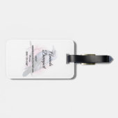 Étiquette À Bagage Un Corbeau noir sur une branche (Dos horizontal)