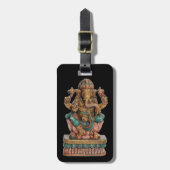 ÉTIQUETTE À BAGAGE UN DIEU INDOU GANESH (Devant Vertical)
