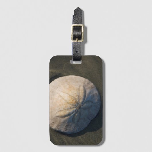 Étiquette À Bagage Un dollar de sable sur la plage (Devant Vertical)