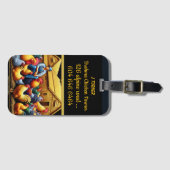 Étiquette À Bagage Un fermier de poulet Brahma dédié au travail à l'e (Devant Horizontal)