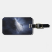 Étiquette À Bagage Un Gros Plan Illustratif Du Temple De La Comète. (Devant horizontal)