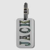 Étiquette À Bagage Un Homme Nommé Jack Est De Retour (Devant Vertical)