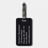 Étiquette À Bagage Un Loup Sur Neige (Dos Vertical)