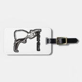 Étiquette À Bagage Un mariage drôle, j'en ai un (Devant horizontal)