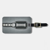 Étiquette À Bagage Un microphone classique (Devant horizontal)