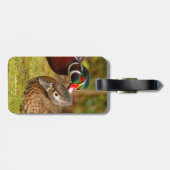 Étiquette À Bagage Un moment de douceur entre les canards à bois dans (Dos horizontal)