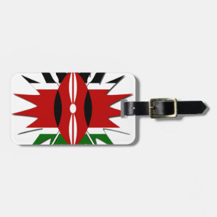 Étiquette À Bagage Un Motif kenyan dynamique : un art 18 étoiles