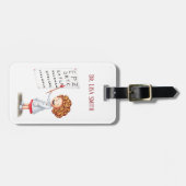 Étiquette À Bagage Un ophtalmologue, un optométriste ou une infirmièr (Devant horizontal)