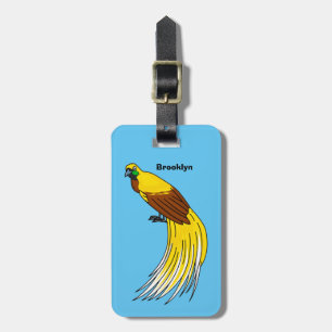 Étiquette À Bagage Un petit oiseau de paradis