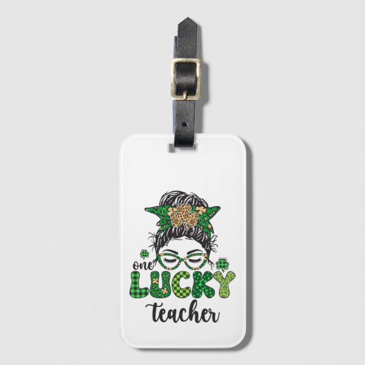 Étiquette À Bagage Un professeur chanceux - Saint-Patrick (Devant Vertical)