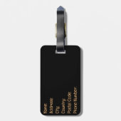 Étiquette À Bagage Un seul chapitre (Dos Vertical)