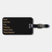 Étiquette À Bagage Un seul chapitre (Dos horizontal)