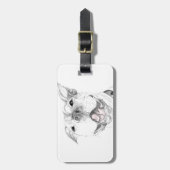 Étiquette À Bagage Un Smile À Pit Bull (Devant Vertical)