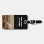 Étiquette À Bagage Un Véhicule Mars Ascent A Été Lancé Depuis Mars. (Devant horizontal)