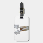 Étiquette À Bagage Un verre de paix valentine. (Devant Vertical)